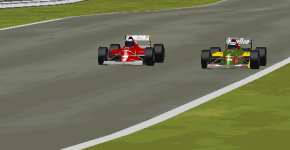 Alain Prost and Yannick Dalmas had a mighty duel at the Silverstone Circuit