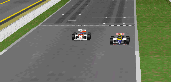 Despite having older tyres, Senna managed to fight back and regain the lead from JEV.
