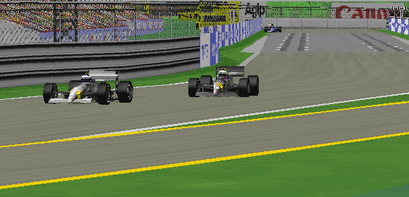 This battle of the two Tyrrell drivers was just one of the many fights in the early stages of this Grand Prix.