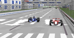 A Sauber and a Theodore battling for a podium, proving that the power balance in F1 has changed.